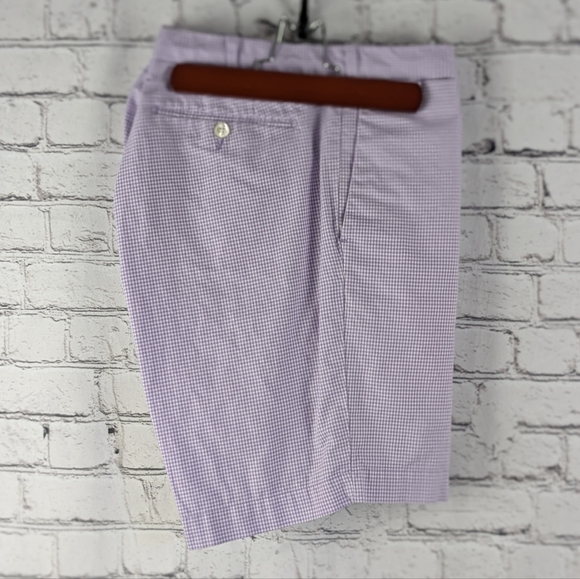 Polo Purple Gingham Checkered Shorts Slim GI Fit, 38 Ralph Lauren - Picture 2 of 12